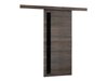 Porte coulissante Dover 123 (Chêne sombre + Noir)