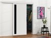 Porte coulissante Dover 126 (Blanc + Noir)