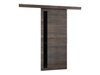 Porte coulissante Dover 126 (Chêne sombre + Noir)