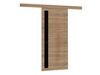 Porte coulissante Dover 126 (Sonoma chêne + Noir)