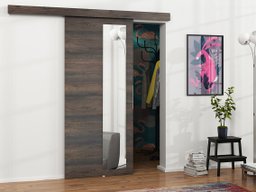 Porte coulissante Dover 129 (Chêne sombre)