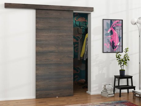 Porte coulissante Dover 143 (Chêne sombre)