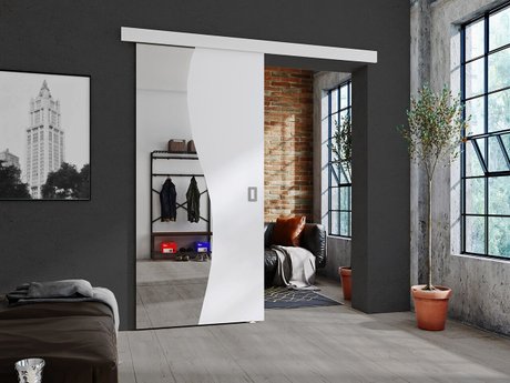 Porte coulissante Dover 150 (Blanc)