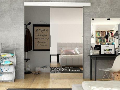 Porte coulissante Closico 182 (Blanc)