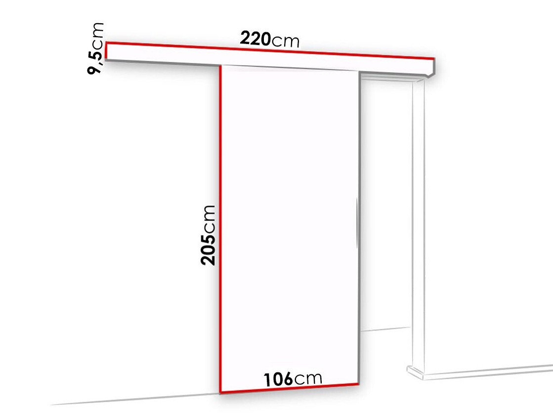 Porte coulissante Dover 182
