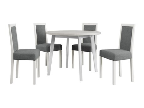 Salle à manger complète Victorville 304 (Blanc)