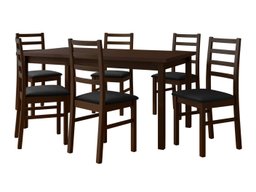 Salle à manger complète Victorville 307 (Noix)