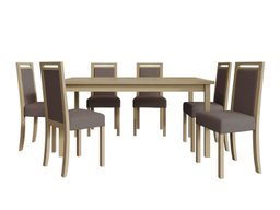 Salle à manger complète Victorville 308 (Sonoma chêne)