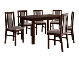 Salle à manger complète Victorville 311 (Noix)