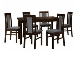 Salle à manger complète Victorville 315 (Noix)