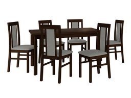 Salle à manger complète Victorville 315 (Noix)