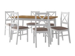 Salle à manger complète Victorville 317 (Blanc)