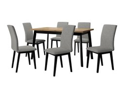 Salle à manger complète Victorville 321 (Noir)