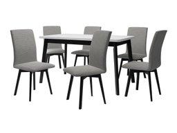 Salle à manger complète Victorville 323 (Noir)