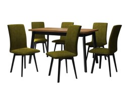 Salle à manger complète Victorville 324 (Noir)