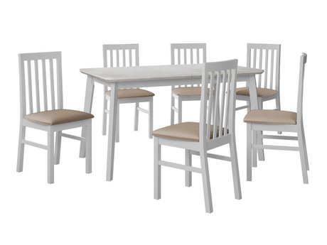 Salle à manger complète Victorville 267 (Blanc)