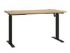 Bureau réglable en hauteur Tucson 171 (Chêne Artisan + Noir mat)