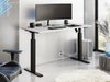 Bureau réglable en hauteur Tucson 171 (Gris clair + Noir mat)