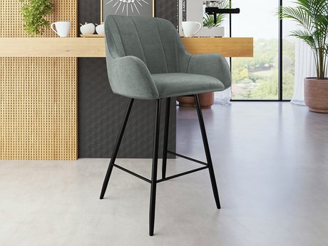 Chaise de bar Jackson 102 (Noir + Magic Velvet 2217)