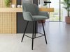 Chaise de bar Jackson 102 (Noir + Magic Velvet 2217)