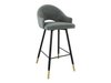 Chaise de bar Jackson 103 (Noir + Magic Velvet 2217)
