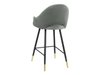 Chaise de bar Jackson 103 (Noir + Magic Velvet 2217)