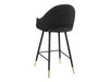 Chaise de bar Jackson 103 (Noir + Magic Velvet 2219)