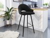 Chaise de bar Jackson 103 (Noir + Magic Velvet 2219)