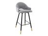 Chaise de bar Jackson 103 (Noir + Magic Velvet 2240)
