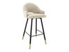 Chaise de bar Jackson 103 (Noir + Magic Velvet 2250)