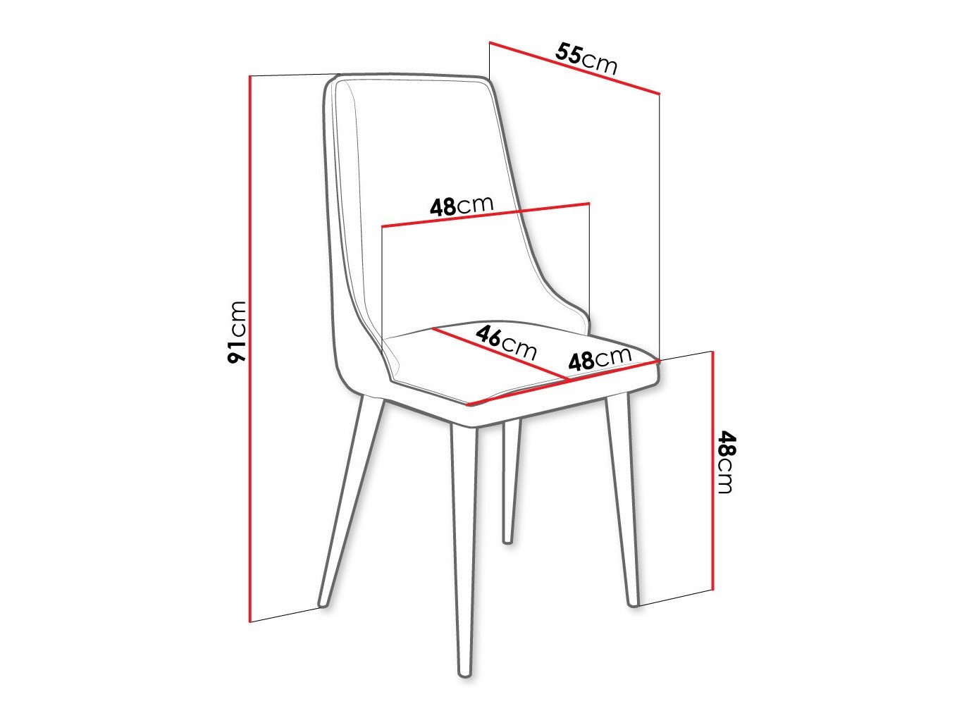 Chaise Jackson 106 (Noir + Magic Velvet 2216)