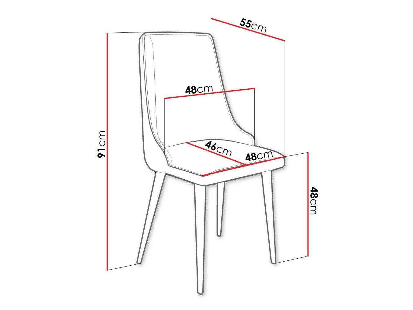Chaise Jackson 106 (Noir + Magic Velvet 2219)