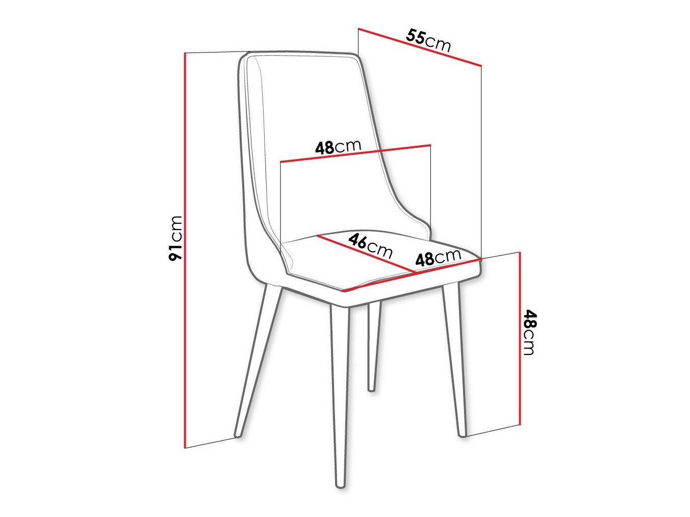 Chaise Jackson 106 (Noir + Magic Velvet 2250)