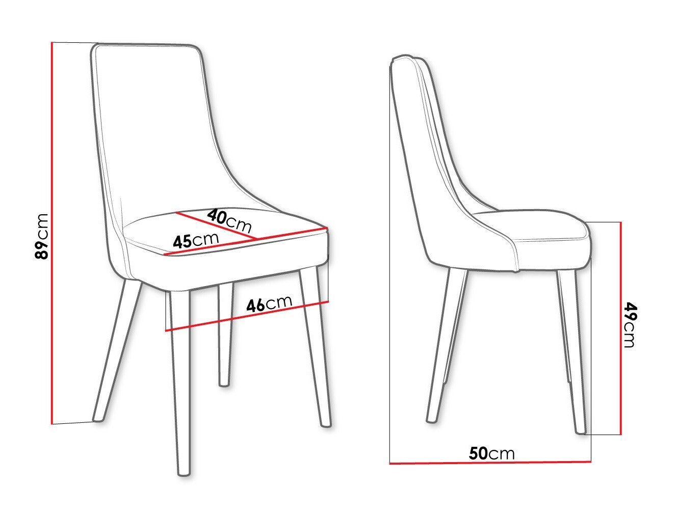 Chaise Jackson 107 (Noir + Magic Velvet 2250)