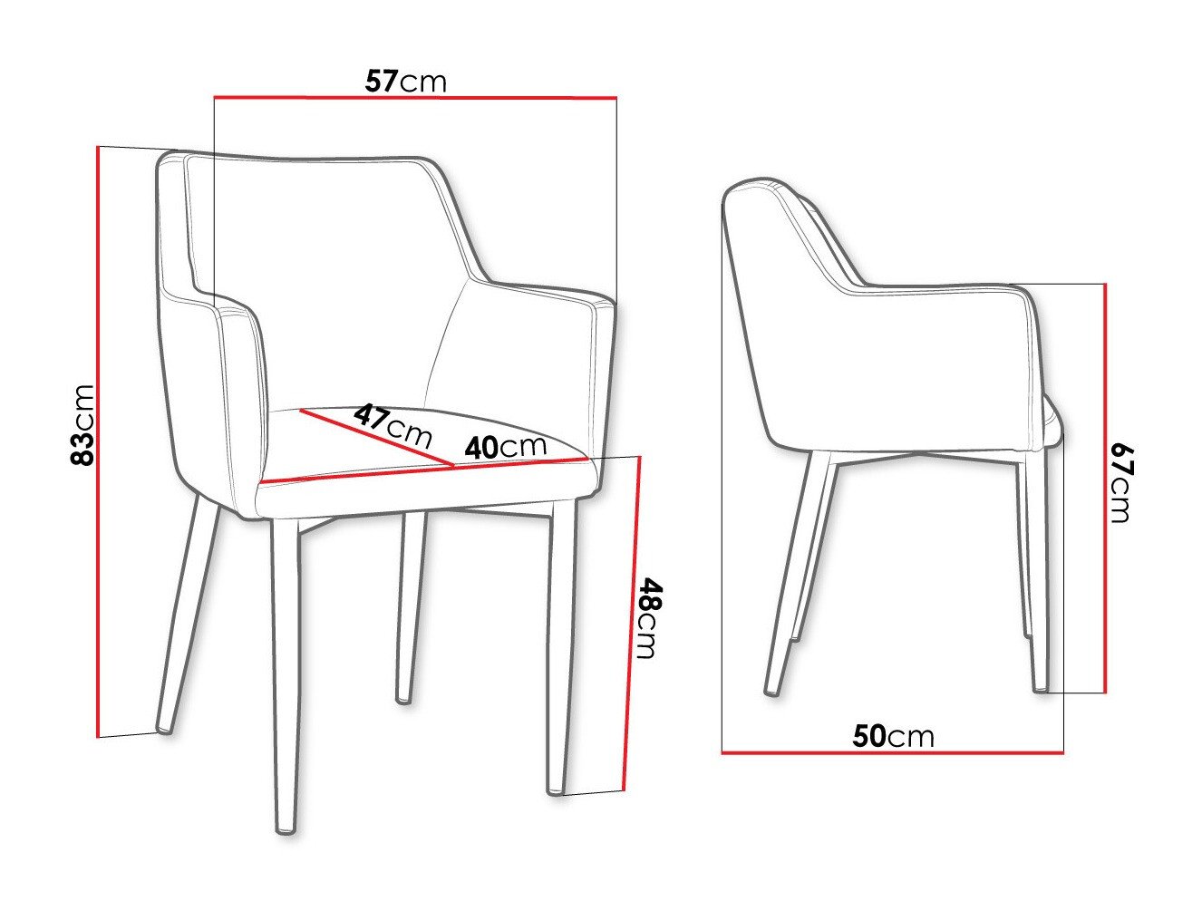 Chaise Jackson 108 (Noir + Magic Velvet 2216)