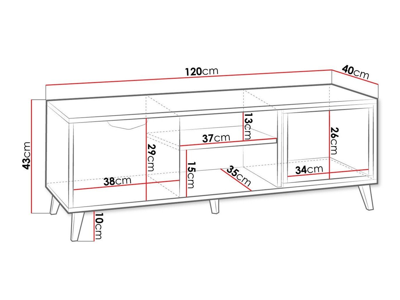 Meuble TV Domvera 109