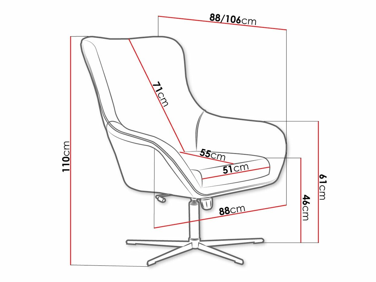 Fauteuil Kingston 136 (Velluto 29 + Velluto 20)