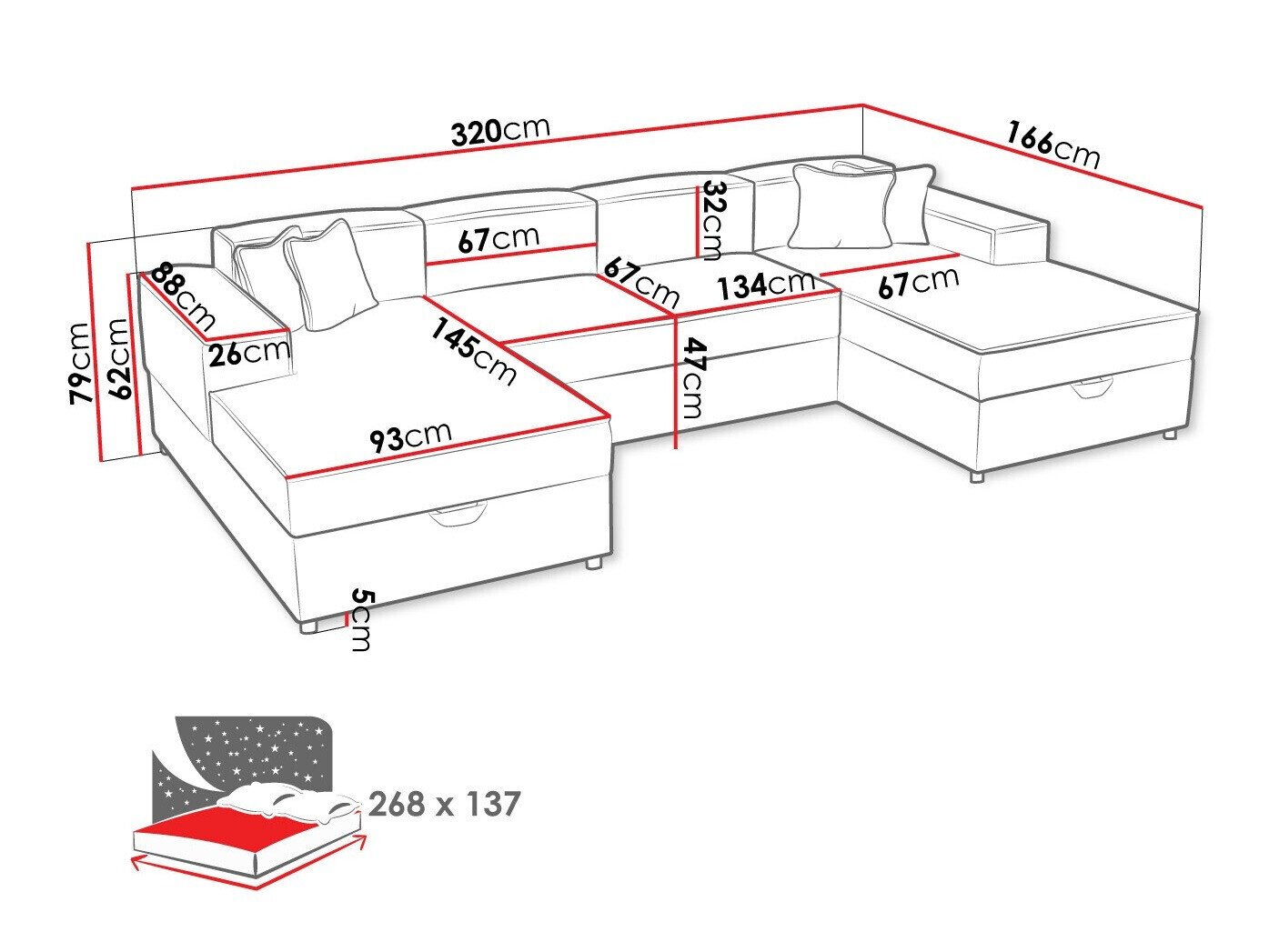 Canapé d'angle Clovis 115 (Poso 34)