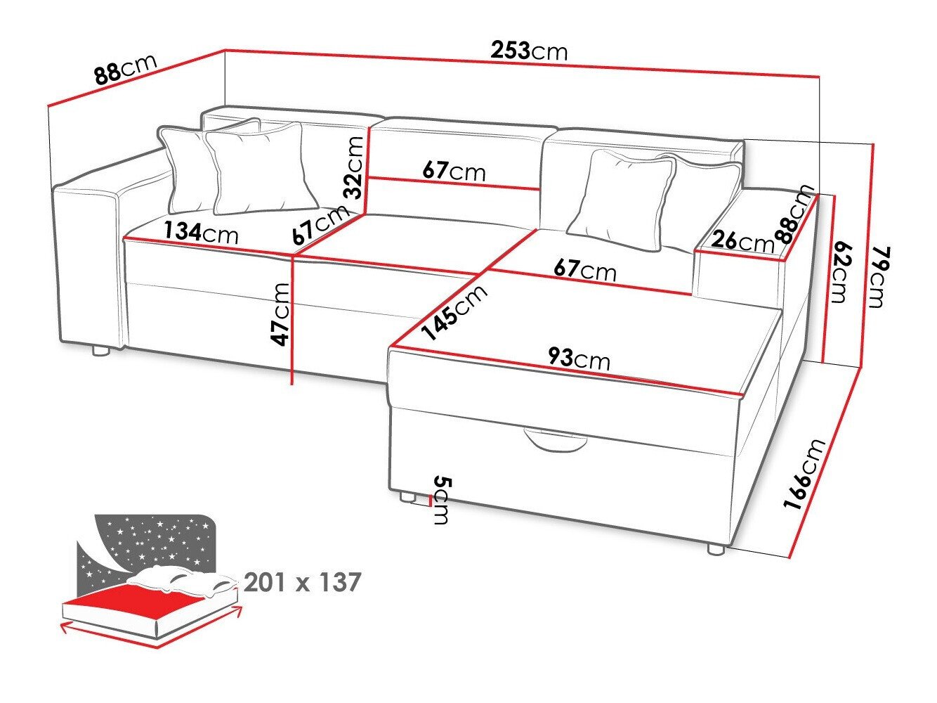 Canapé d'angle Clovis 116 (Poso 34)