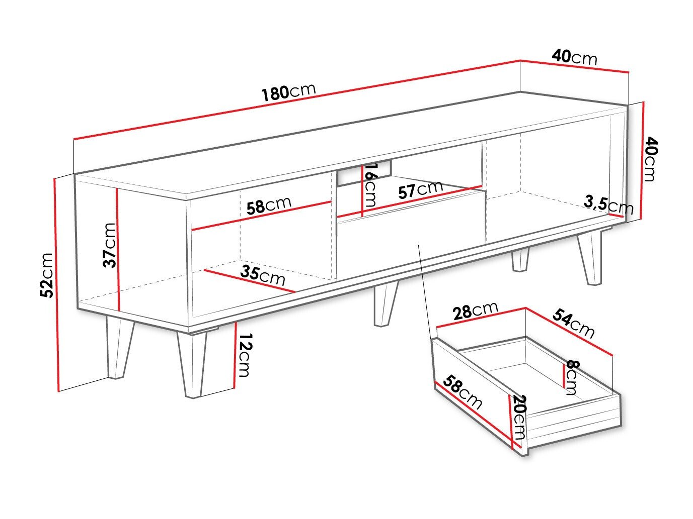 Meuble TV Comfivo Romtori 103