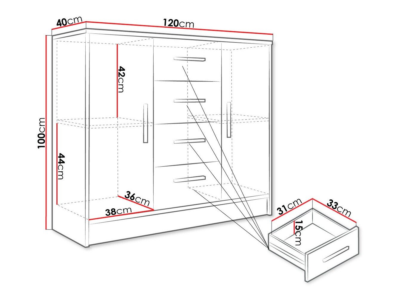 Commode Comfivo Romtea 101
