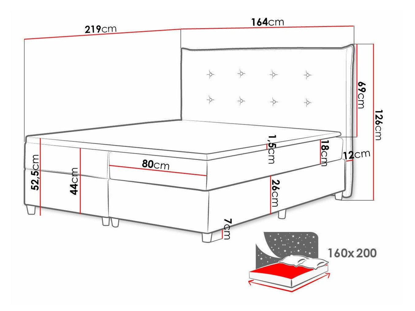 Lit boxspring Titulus (Zetta 297)