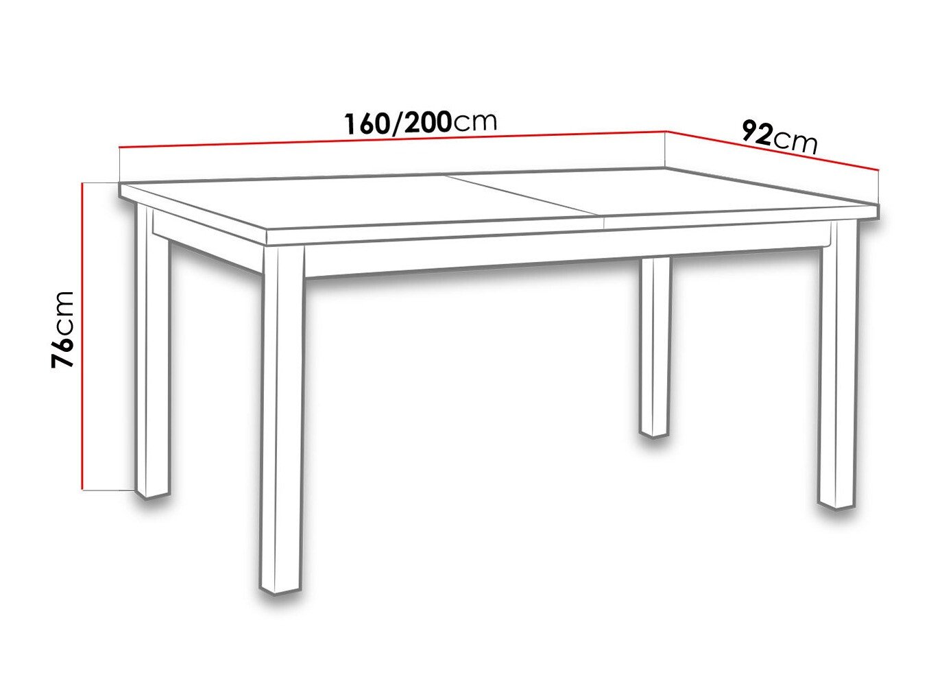 Table Victorville 106 (Blanc)