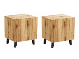 Ensemble de tables de chevet Comes (Chêne wotan)