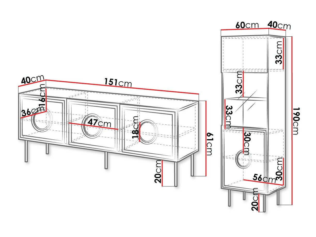 Ensemble de salon Domromi 105