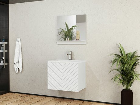 Ensemble de salle de bain Comfivo Delphinus (Blanc)
