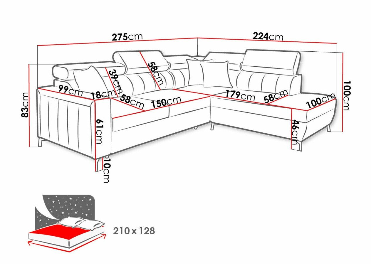 Canapé d'angle Sarasota 147 (Mono 242 + Botanical 36)