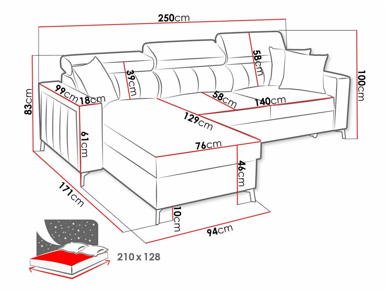 Canapé d'angle Sarasota 151 (Mono 234 + Botanical 36)