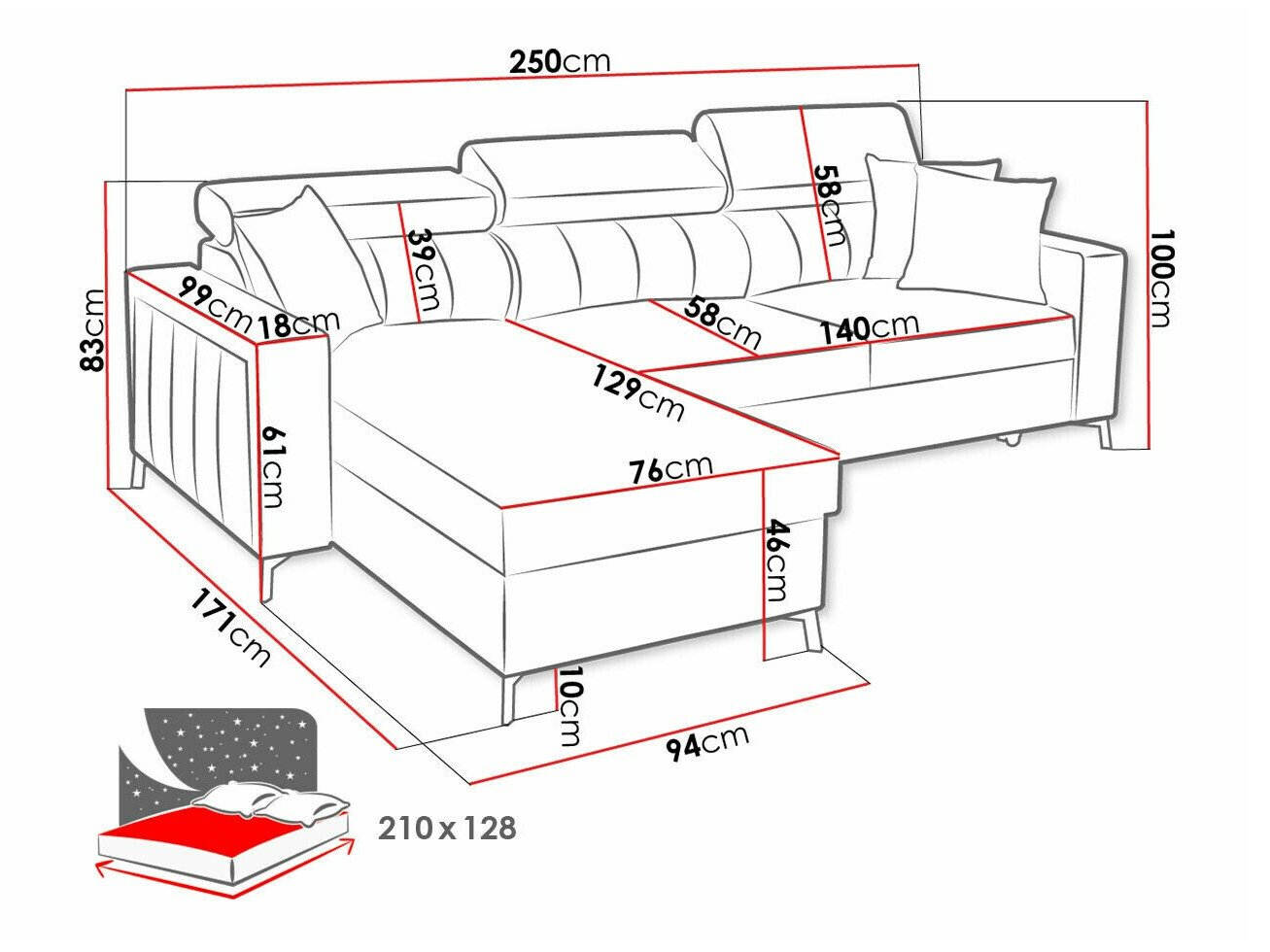 Canapé d'angle Sarasota 151 (Mono 234 + Botanical 36)