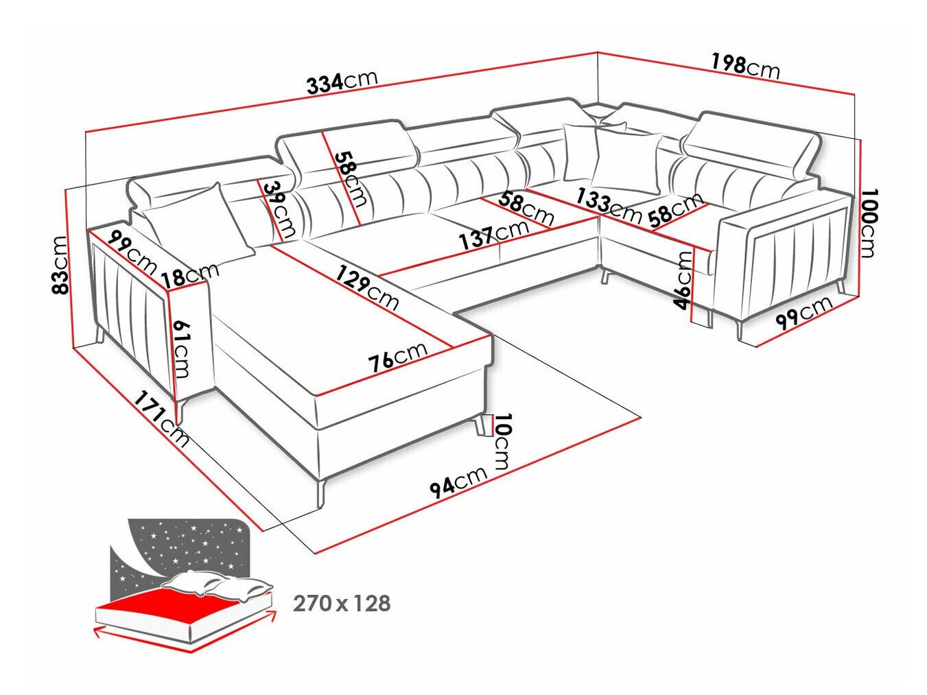 Canapé d'angle Sarasota 153 (Mono 234 + Botanical 36)